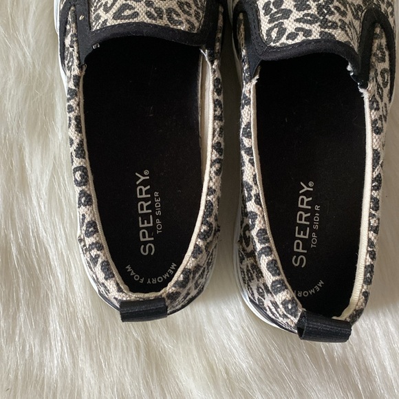 Sperry Top-Sider Pier Wave Hi Slip-On Leopard Print Sneakers Size 8.5 - Picture 5 of 6